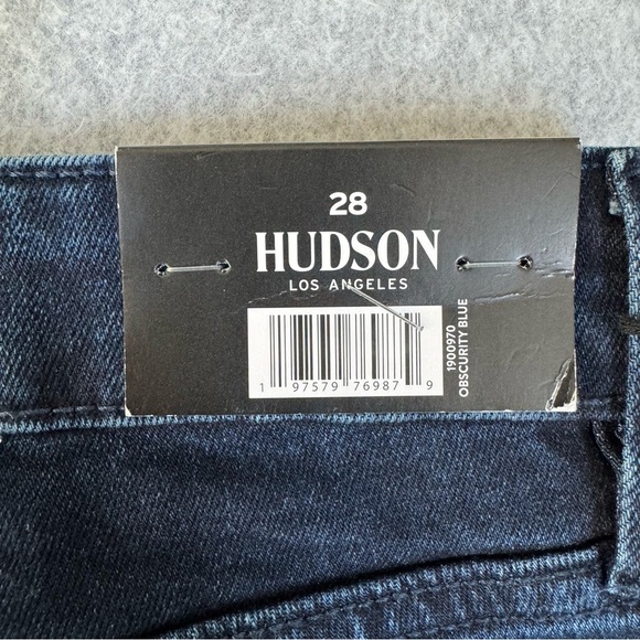 Hudson Womens Straight Leg Jeans Blue Dark Wash Denim Capsule 6 / 28 NWT - Picture 9 of 16